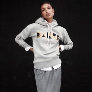 J. Crew “Danke” Hoodie with Fleece Lining